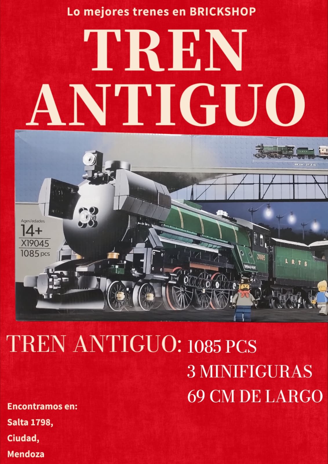 TREN A VAPOR 1085PCS