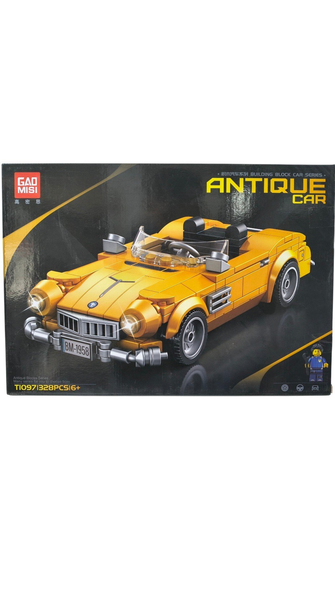 AUTO CLASICO AMARILLO